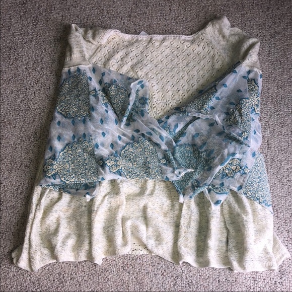 Free People Pointelle Breeze Top Flare Sleeves - Picture 3 of 4